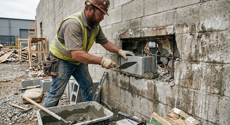 Block Wall Repair in Allen, TX