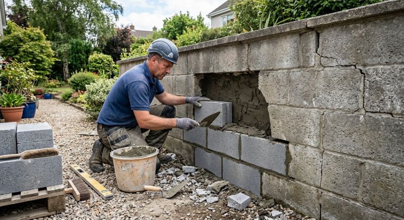 Block Wall Repair in Coppell, TX