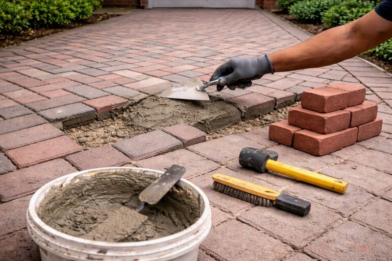 Brick Driveway Repair in Plano, TX