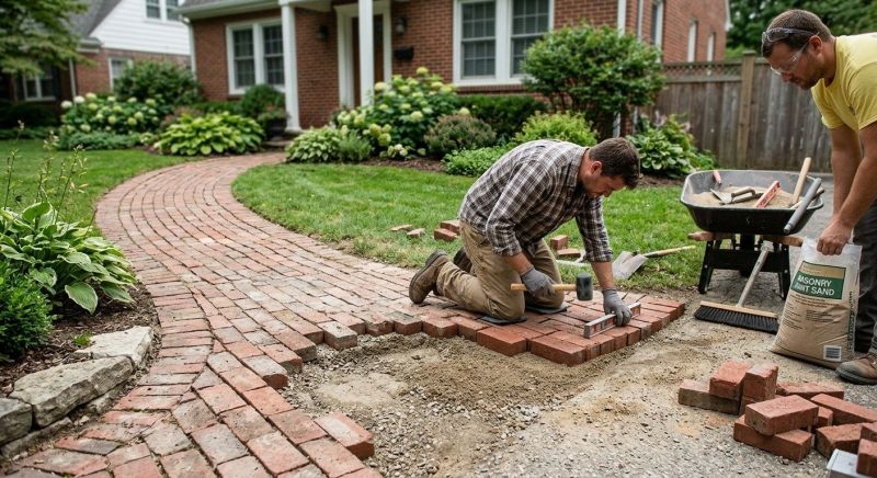 Brick Flatwork Repair in Mesquite, TX
