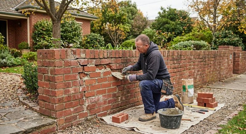 Brick Wall Repair in Aubrey, TX