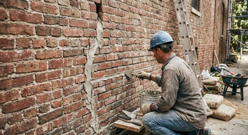 Brick Wall Repair in Coppell, TX