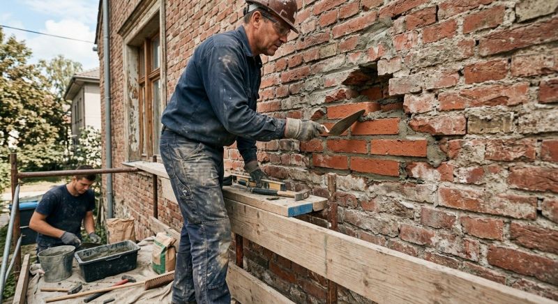 Brick Wall Repair in Frisco, TX