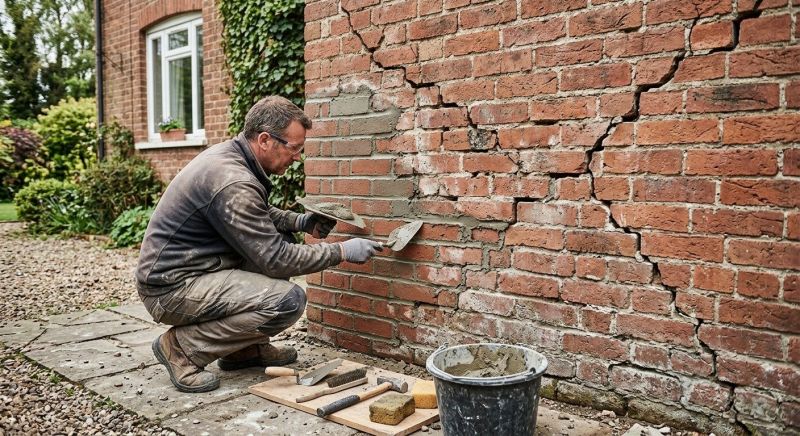 Brick Wall Repair in Rockwall, TX