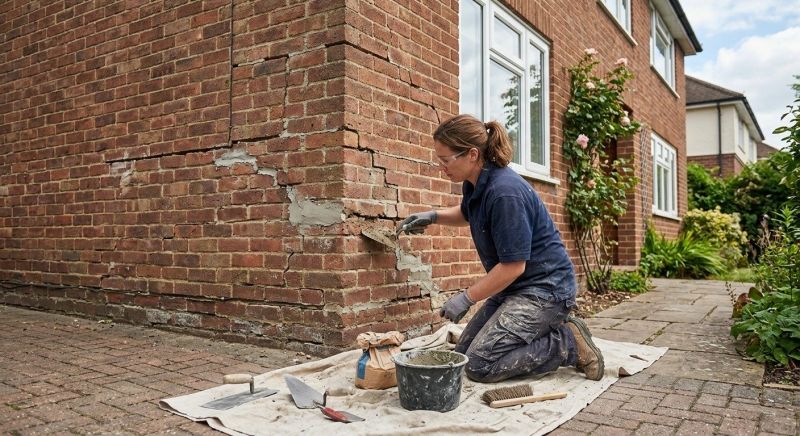 Brick Wall Repair in Sachse, TX