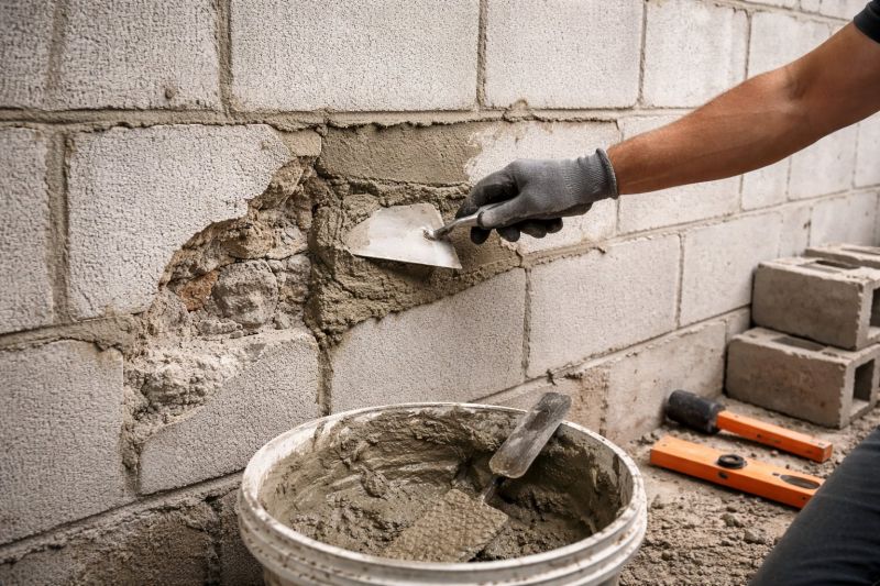 Cinder Block Wall Repair in Sunnyvale, TX