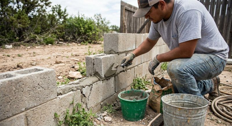 Concrete Block Repair in Denton County, TX