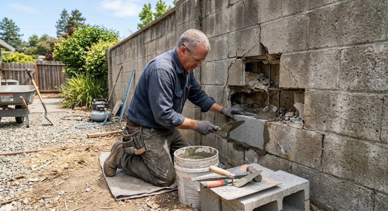 Concrete Block Repair in Euless, TX