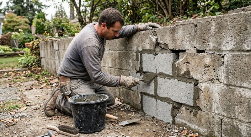 Masonry Wall Repair in Plano, TX