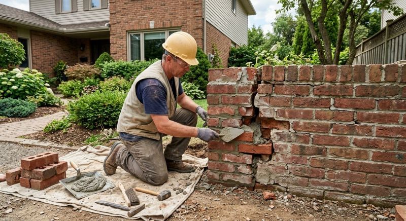 Masonry Wall Repair in Plano, TX