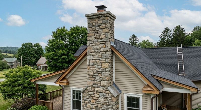 Stone Chimney Installation in Farmersville, TX