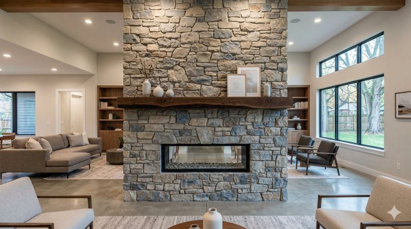 Stone Chimney Installation in Lake Dallas, TX
