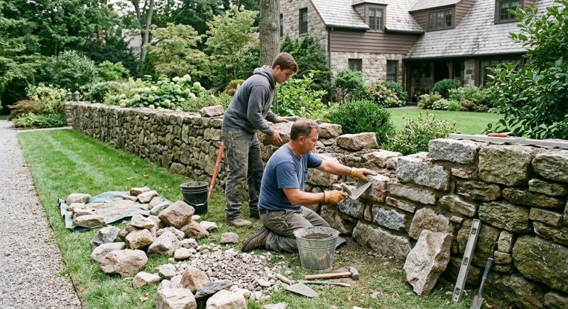 Stone Column Repair in Plano, TX