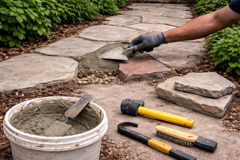 Stone Driveway Repair in Plano, TX