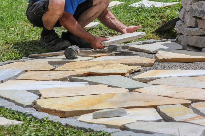 Stone Walkway Repair in Plano, TX