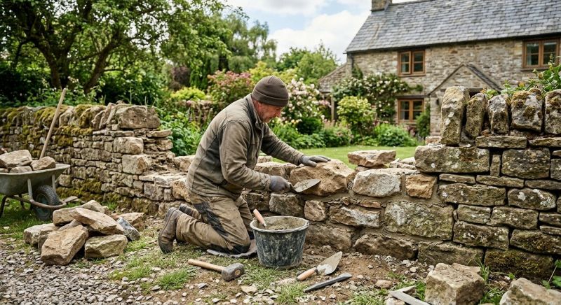 Stone Wall Repair in Irving, TX