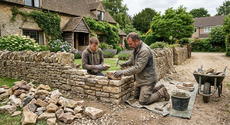 Stone Wall Repair in Sachse, TX
